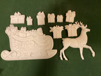 Santa's Sleigh Resin Casting